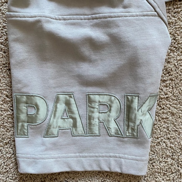 Ivy Park Tan Cropped Cotton Blend Hoodie - Picture 6 of 9